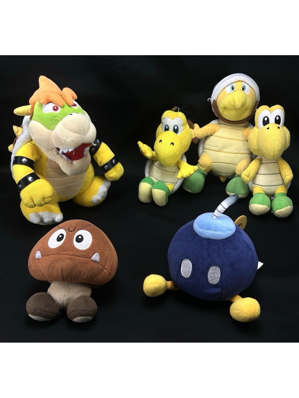 Super Mario Plush Lot Goomba Hammer Bro Koopa Troopa Bowser **Read**